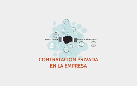 Contratación privada de la empresa